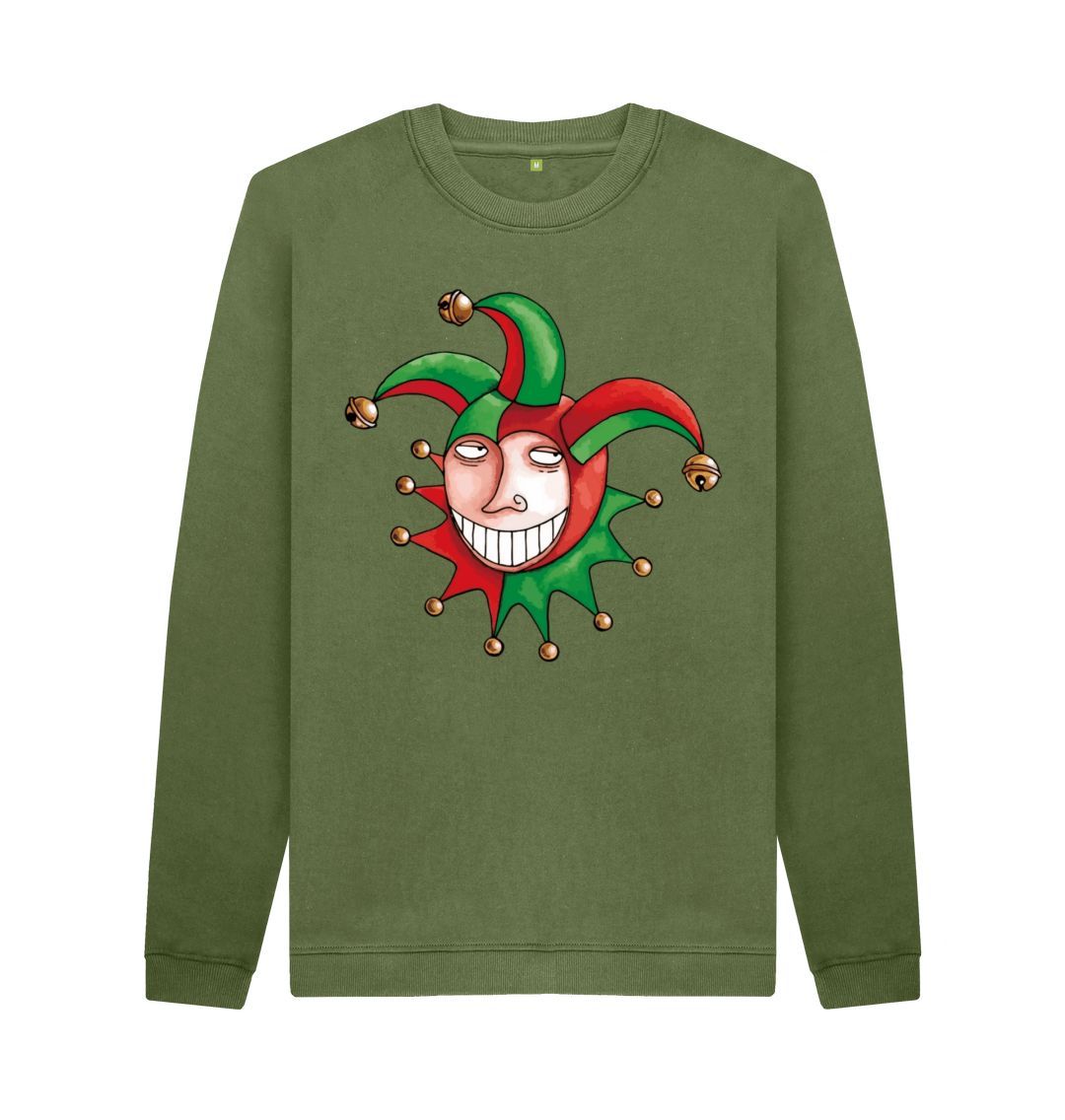Khaki Brugse Zot Men's Crew Neck Sweater