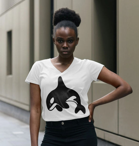 Orca Women's V-Neck T-Shirt