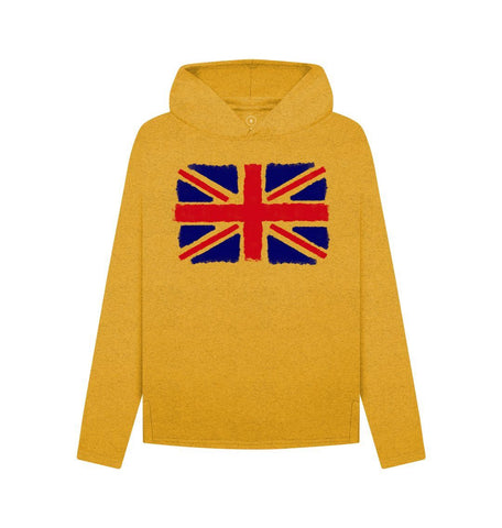 Sunflower Yellow Union Jack Women's Remill Relaxed Fit Hoodie
