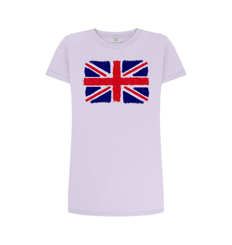 Violet Union Jack Women's T-Shirt Dress