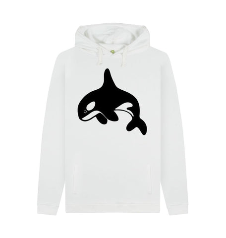 White Orca Men's Pullover Hoodie
