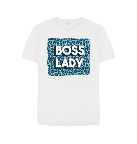 White Boss Lady Women's Relaxed Fit Tee