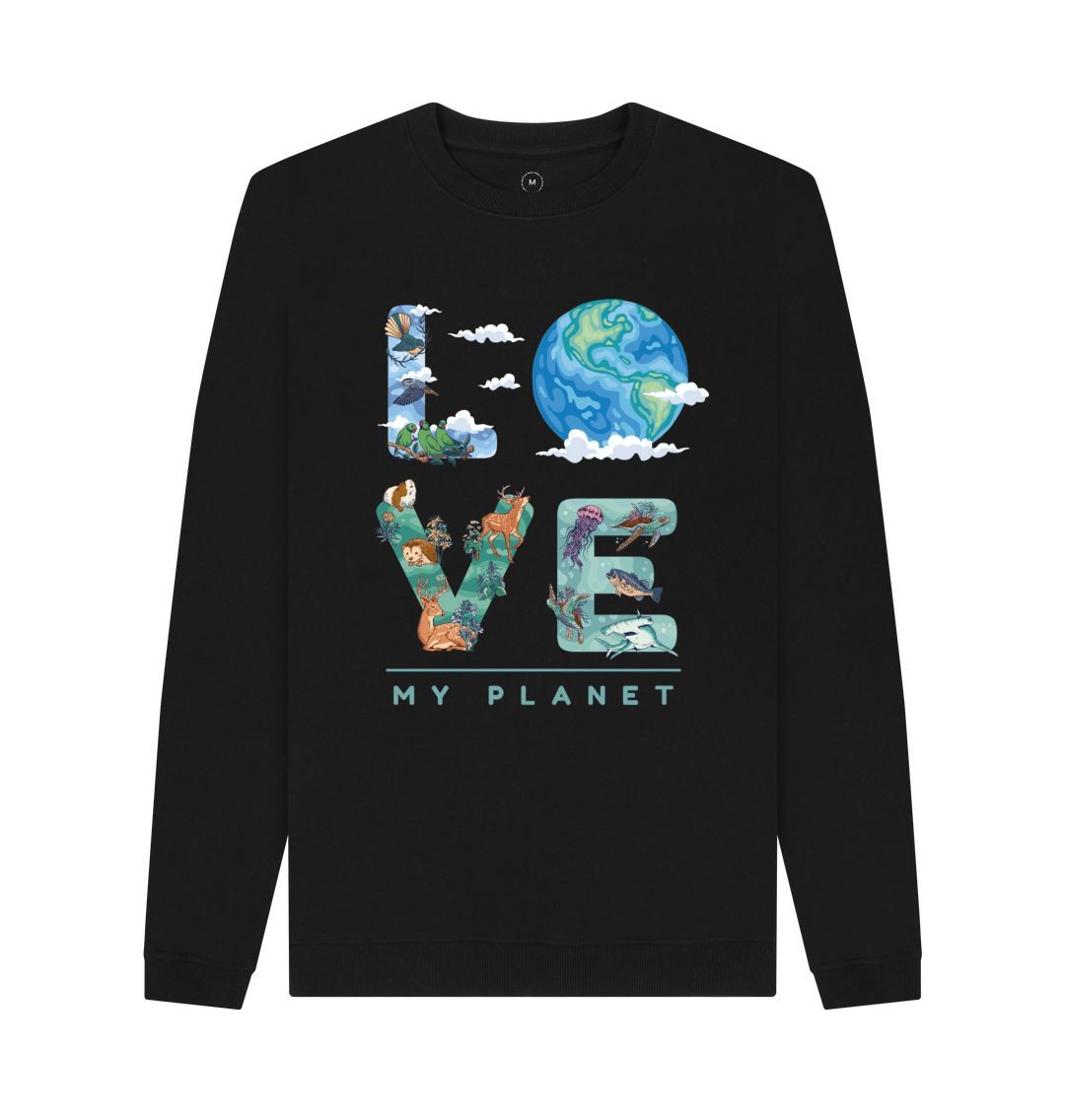 Black Love My Planet Men's Remill Sweater