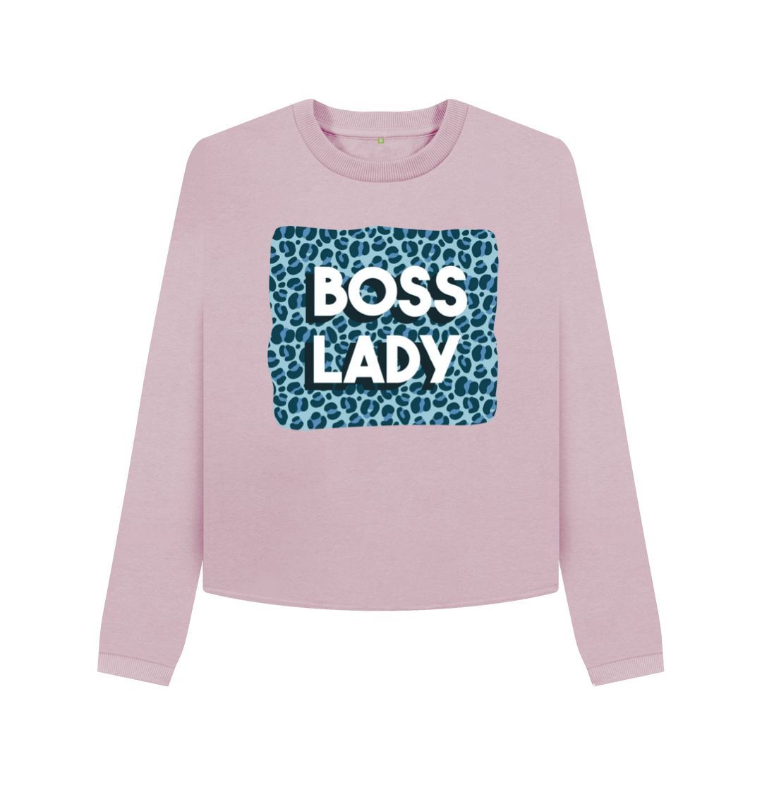 Mauve Boss Lady Women's Boxy Jumper