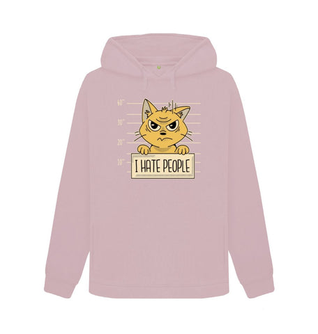 Mauve I Hate People Women's Pullover Hoody