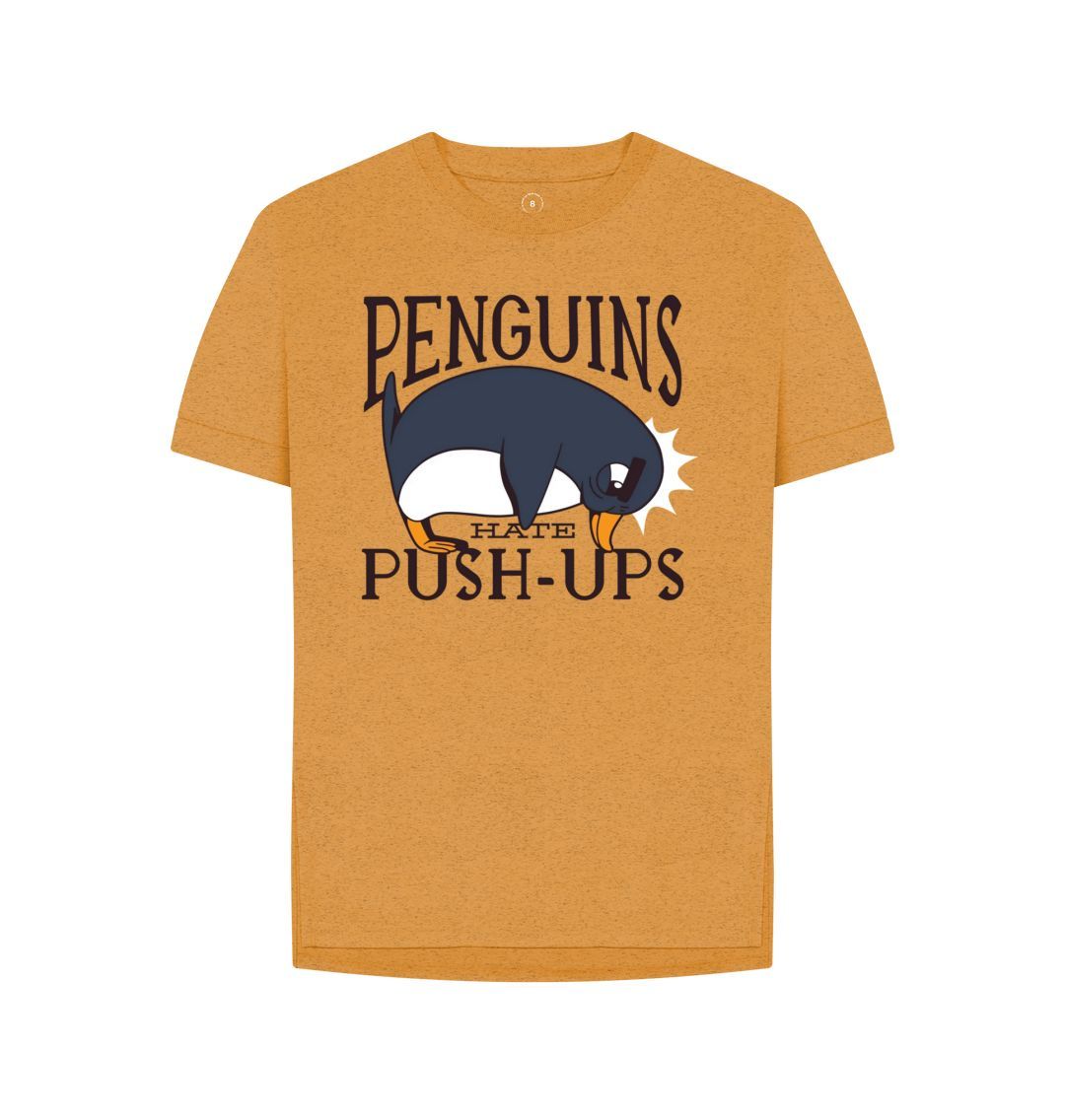 Amber Penguins Hate Push-Ups Women's Remill Relaxed Fit T-Shirt
