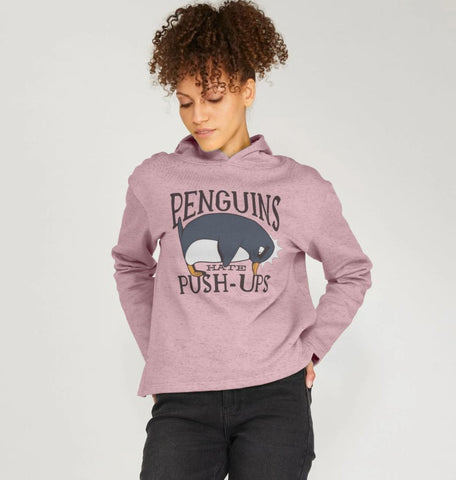Penguins Hate Push-Ups Women's Remill Relaxed Fit Hoodie