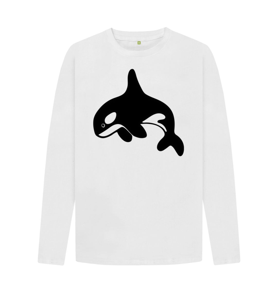 White Orca Men's Long Sleeve T-Shirt