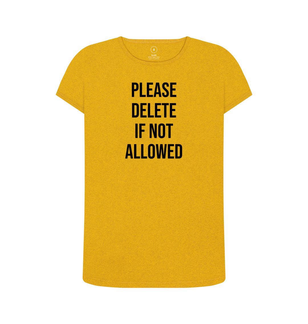 Sunflower Yellow Please Delete Women's Remill T-Shirt