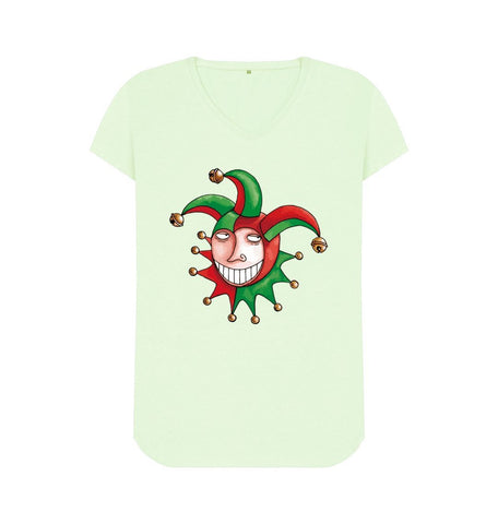 Pastel Green Brugse Zot Women's V-Neck T-Shirt