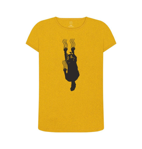 Sunflower Yellow Hang In There Cat Women's Remill T-Shirt