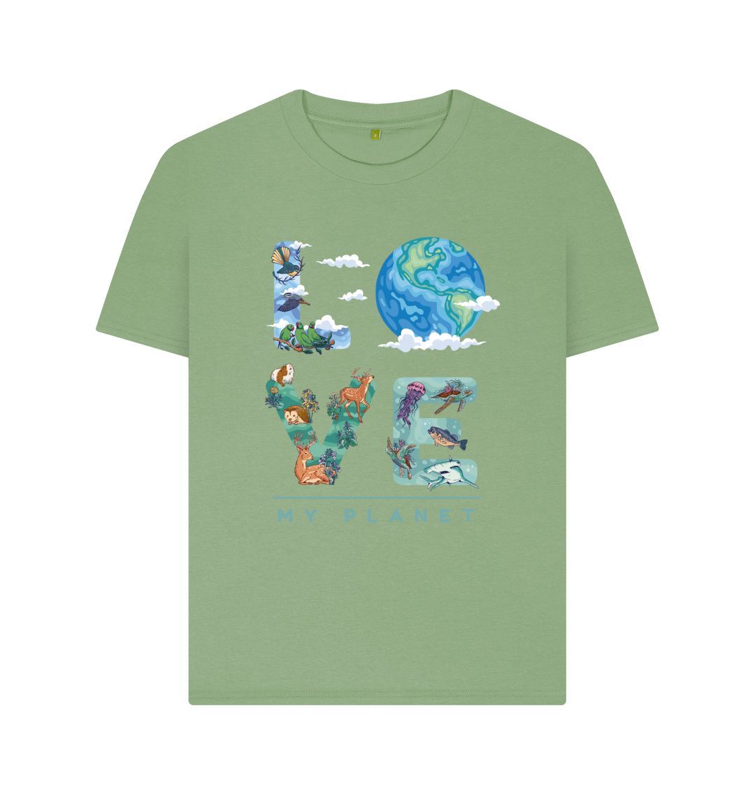 Sage Love My Planet Women's T-Shirt