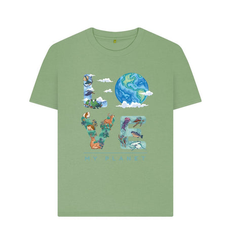 Sage Love My Planet Women's T-Shirt