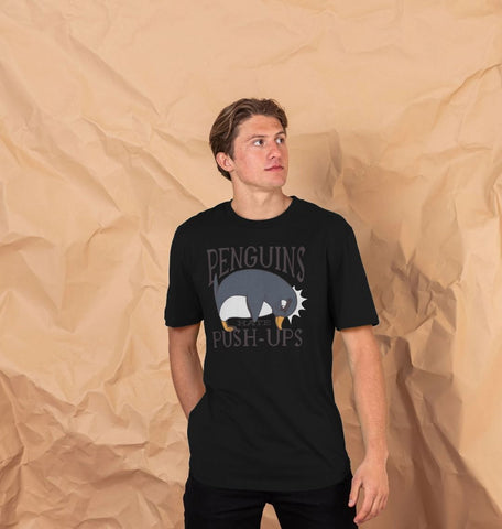 Penguins Hate Push-Ups Men's Longline T-Shirt