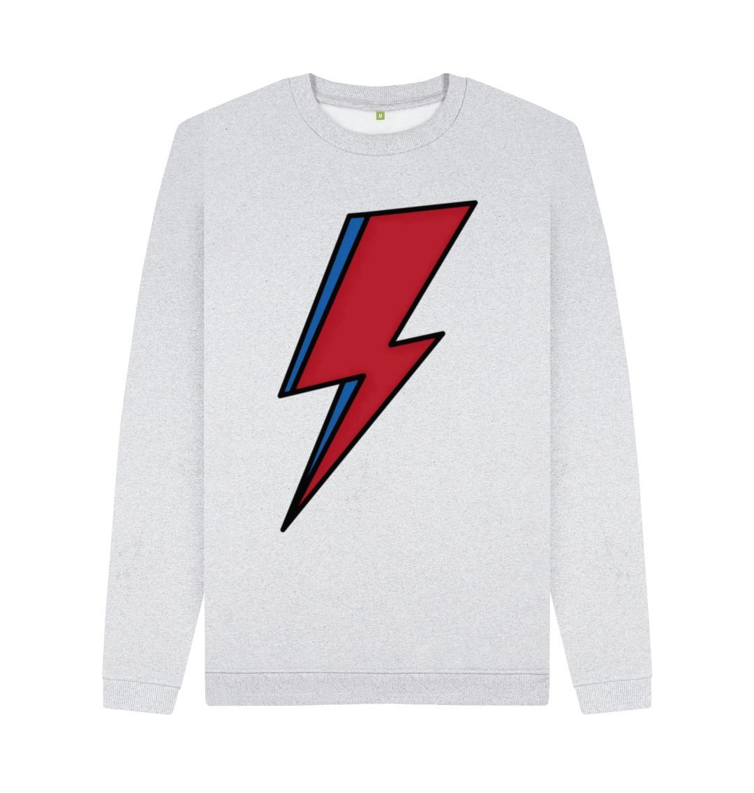 Grey Lightning Bolt Men's Remill Sweater