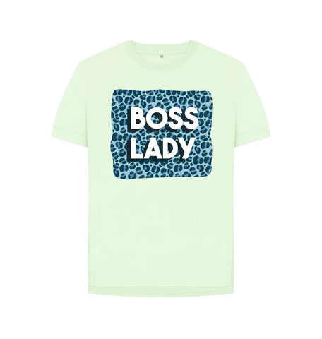 Pastel Green Boss Lady Women's Relaxed Fit Tee