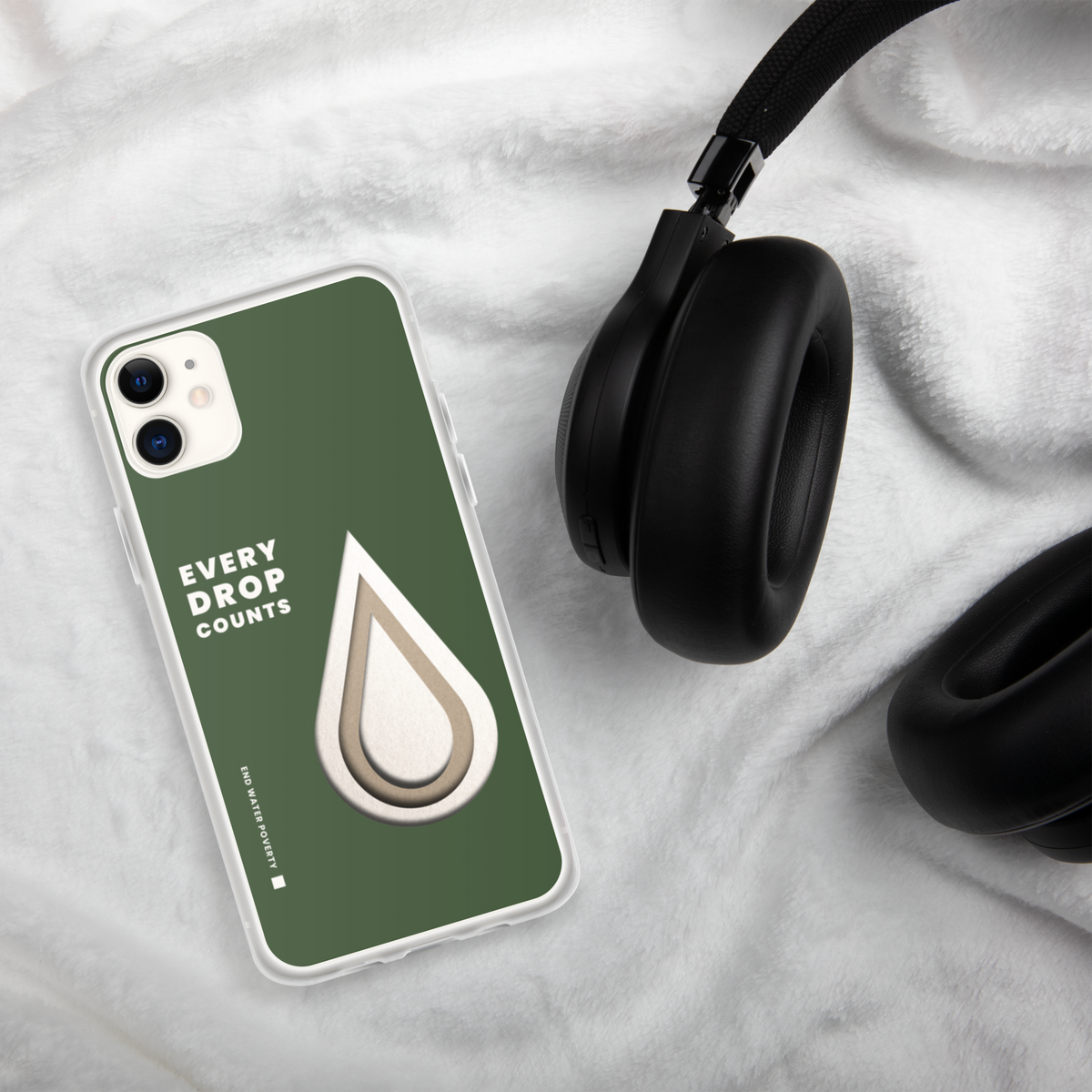 Every Drop Counts, End Water Poverty iPhone Case