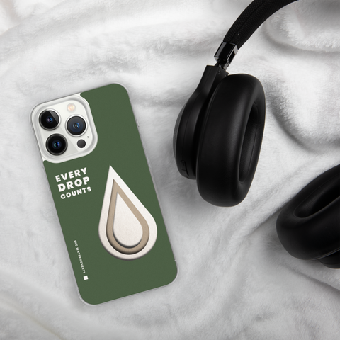 Every Drop Counts, End Water Poverty iPhone Case