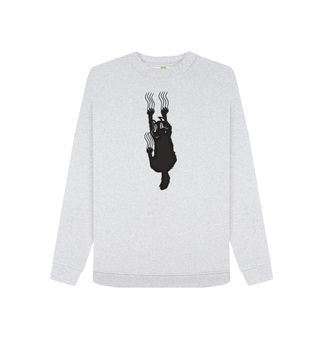 Grey Hang In There Cat Women's Remill Sweater