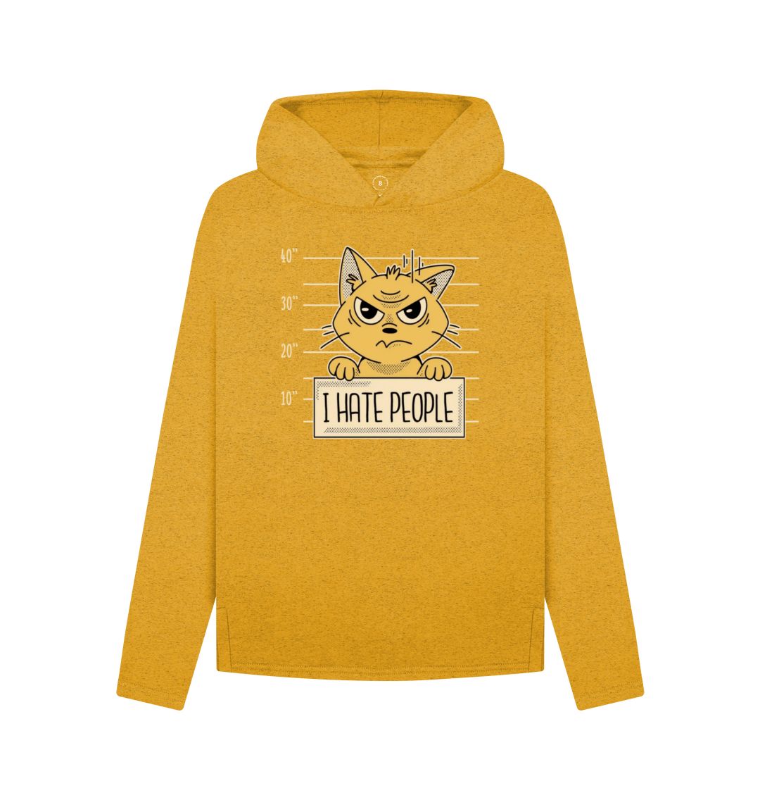 Sunflower Yellow I Hate People Women's Remill Relaxed Fit Hoodie
