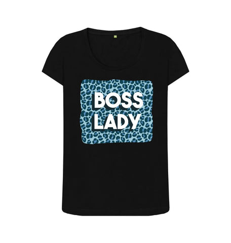 Black Boss Lady Women's Scoop Neck T-Shirt