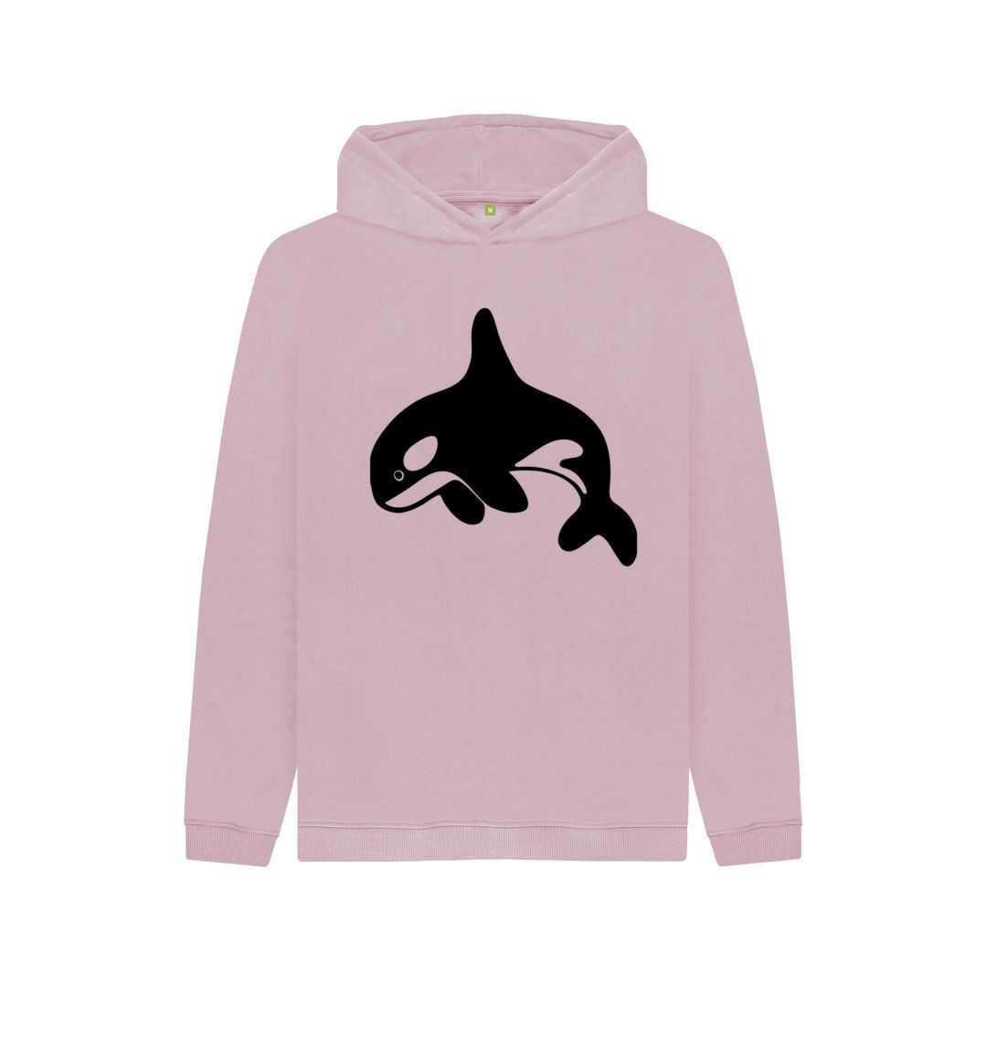 Mauve Orca Kids Pullover Hoodie