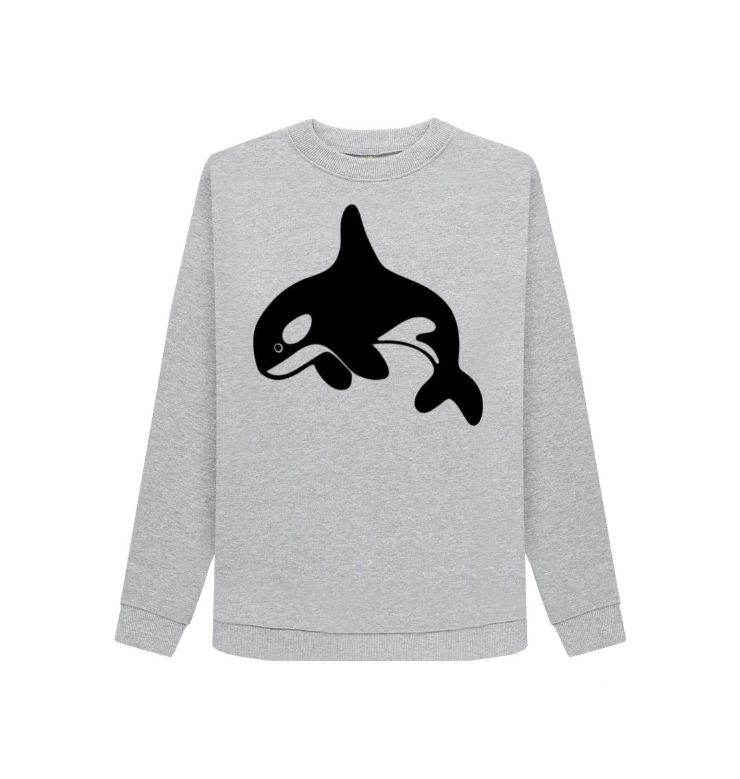 Light Heather Orca Women's Crewneck Sweater