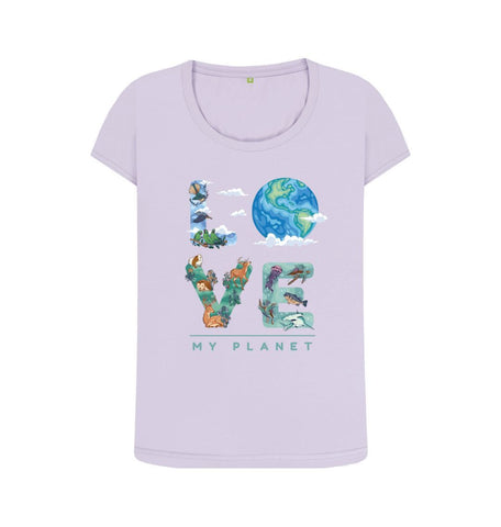 Violet Love My Planet Women's Scoop Neck T-shirt