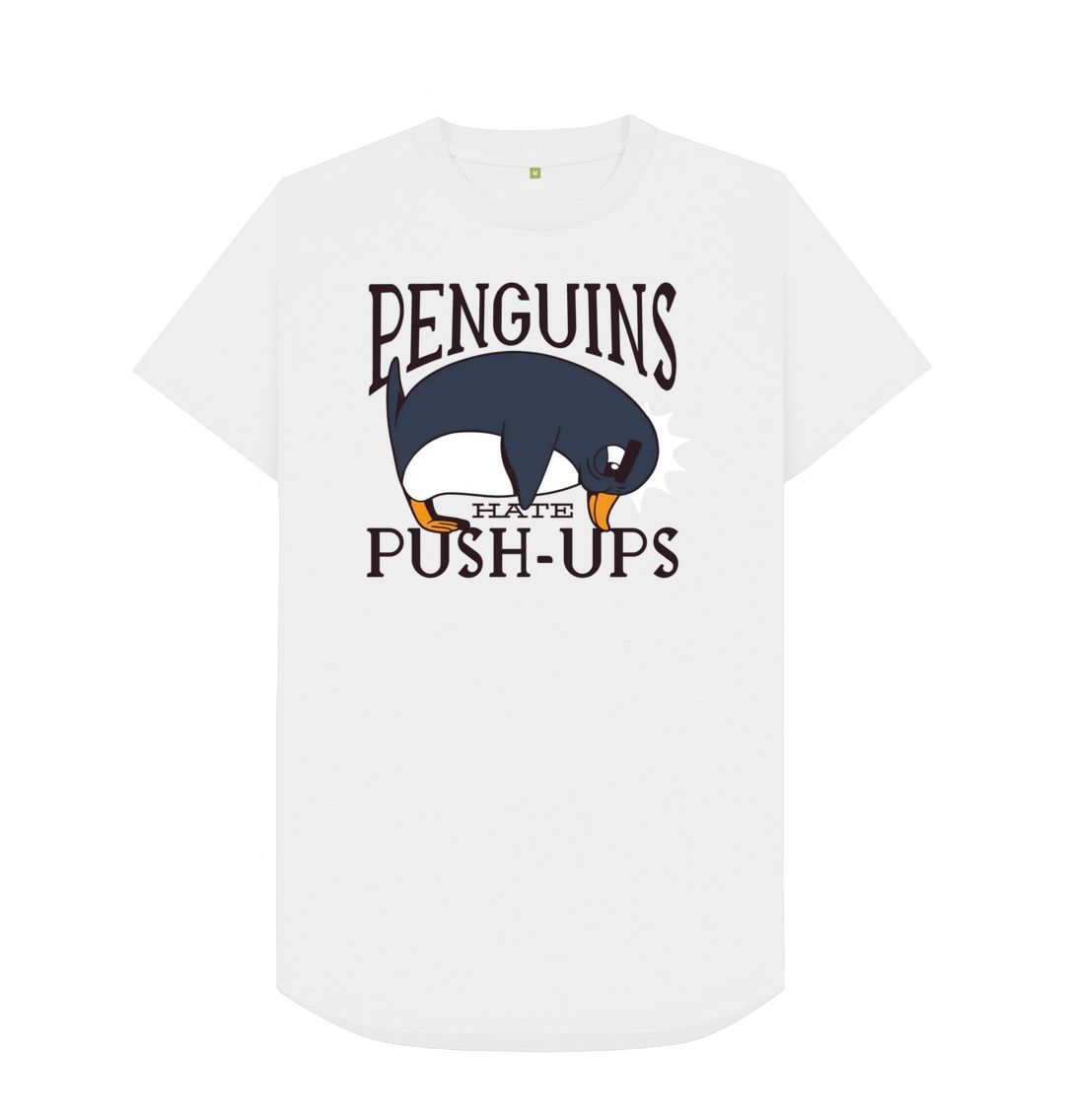 White Penguins Hate Push-Ups Men's Longline T-Shirt