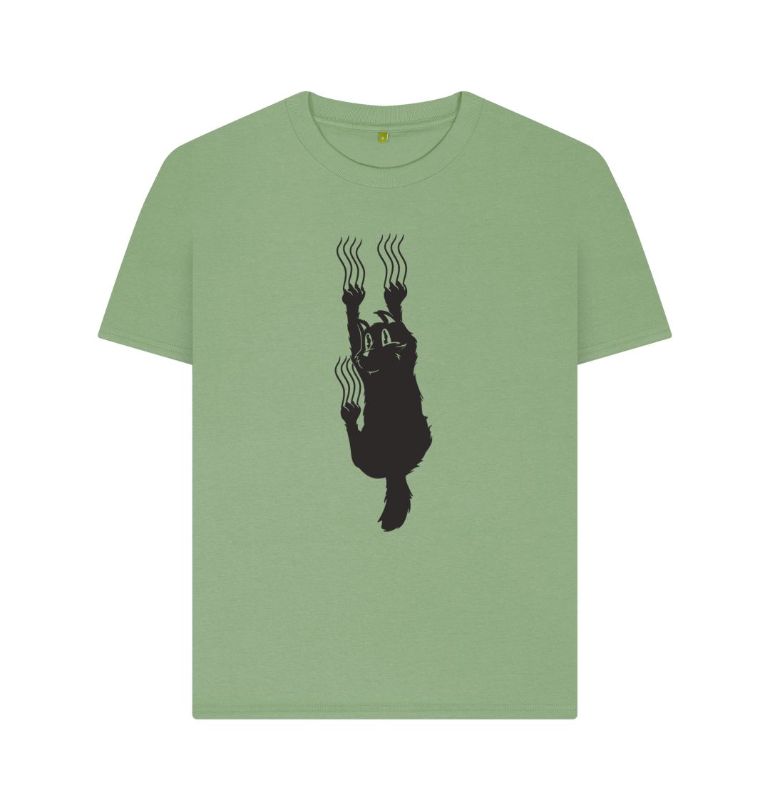 Sage Hang In There Cat Women's T-Shirt