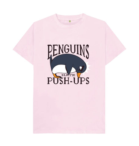 Pink Penguins Hate Push-Ups Men's T-Shirt