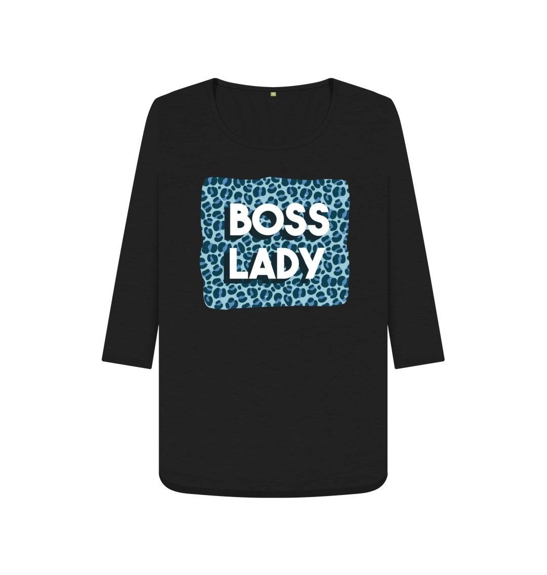 Black Boss Lady Women's 3\/4 Sleeve Tee