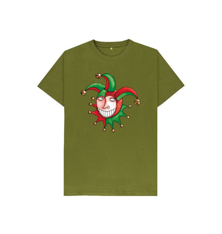 Moss Green Jester Kids T-Shirt