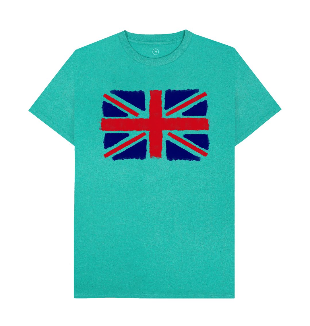 Seagrass Green Union Jack Men's Remill T-Shirt