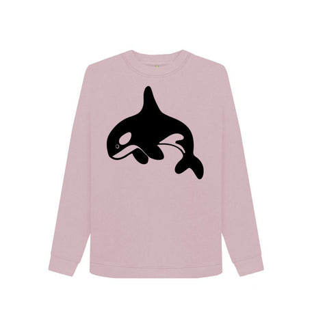 Mauve Orca Women's Crewneck Sweater