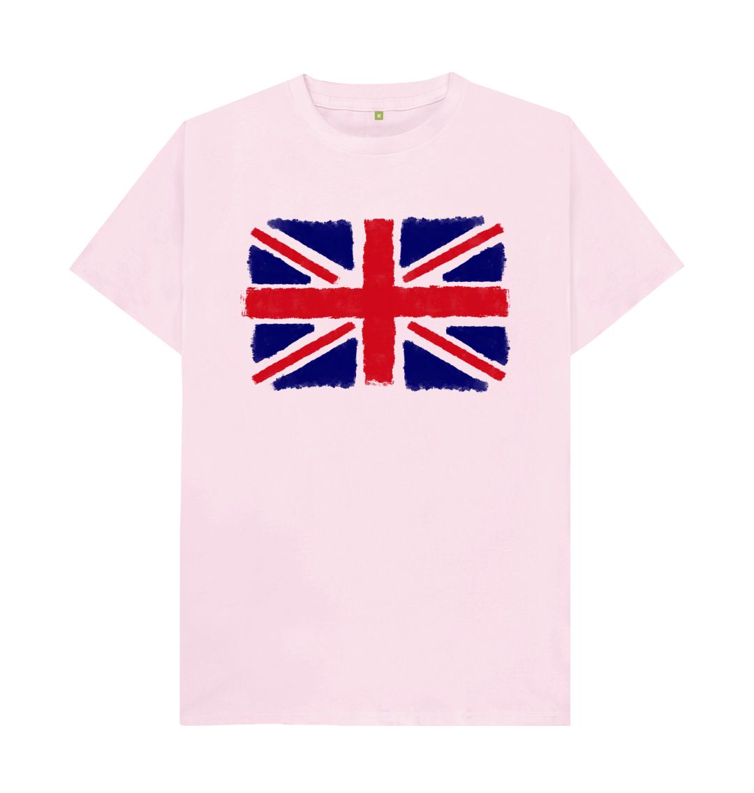 Pink Union Jack Men's T-Shirt