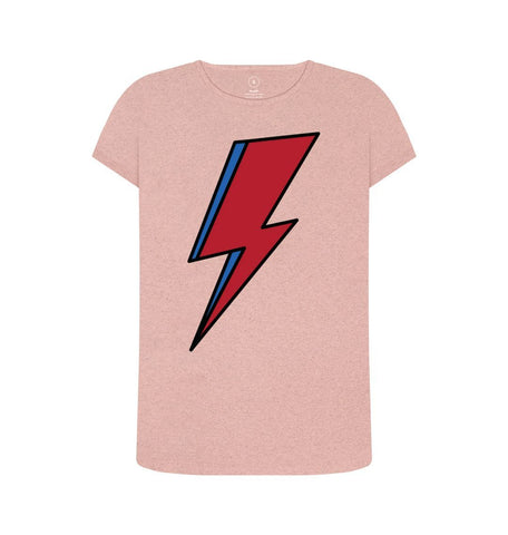 Sunset Pink Lightning Bolt Women's Remill T-Shirt