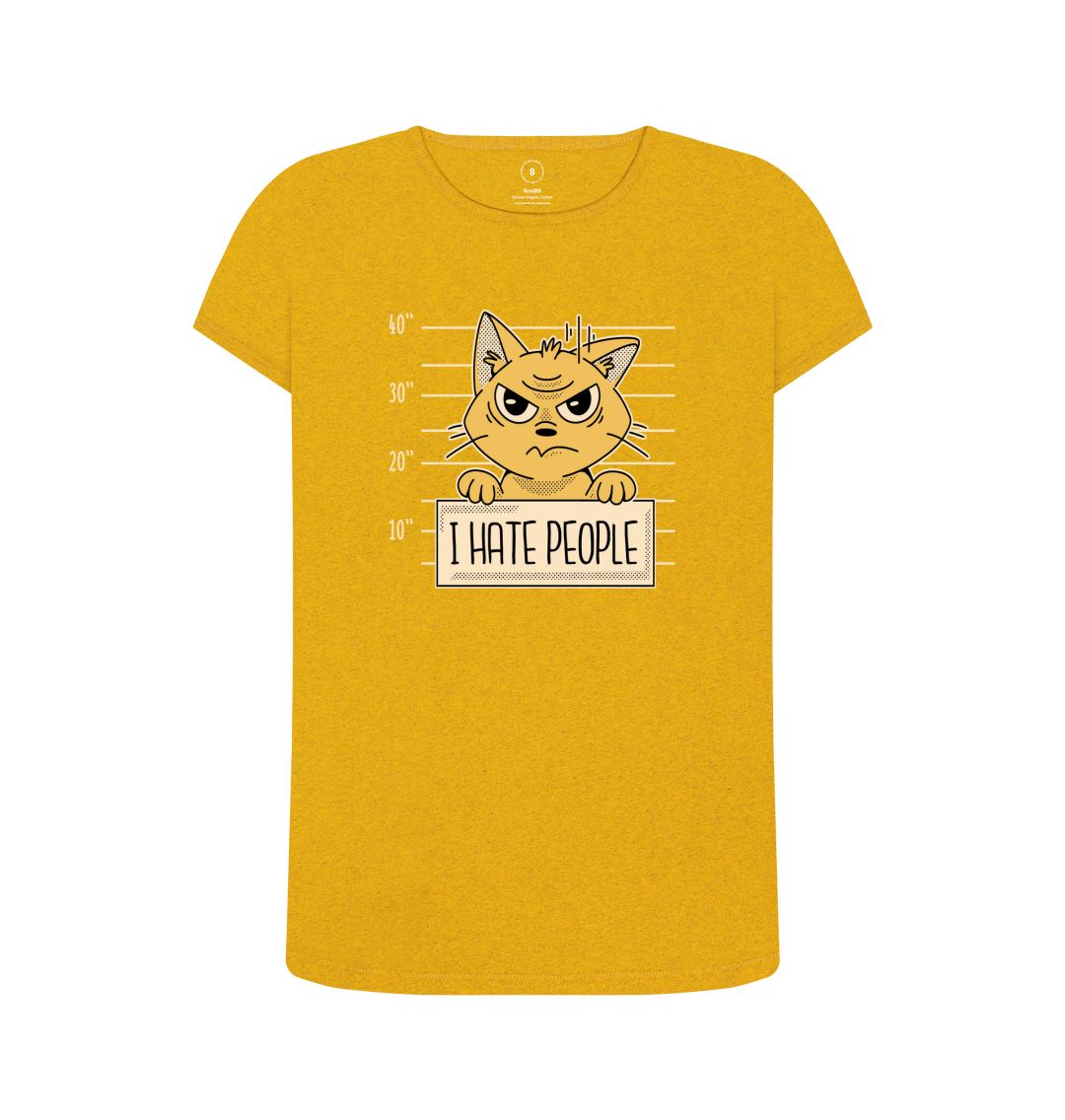 Sunflower Yellow I Hate People Women's Remill T-Shirt