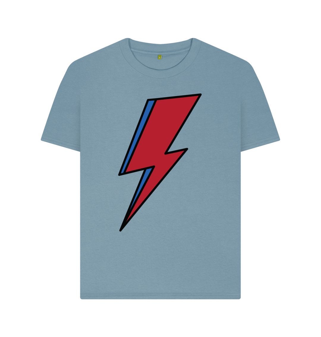 Stone Blue Lightning Bolt Women's T-Shirt