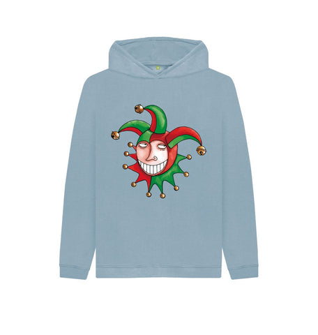 Stone Blue Jester Kids Pullover Hoodie