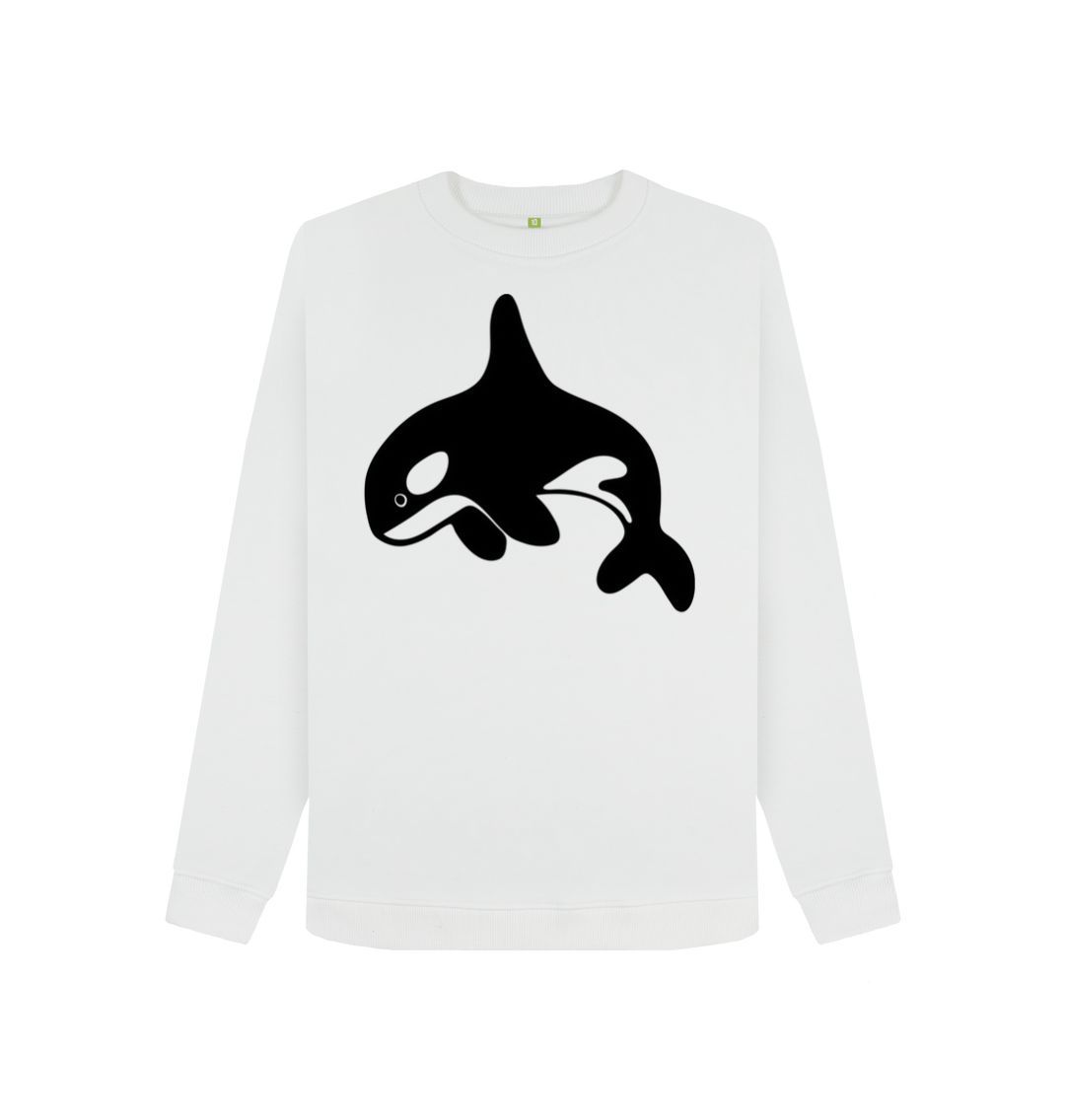 White Orca Women's Crewneck Sweater