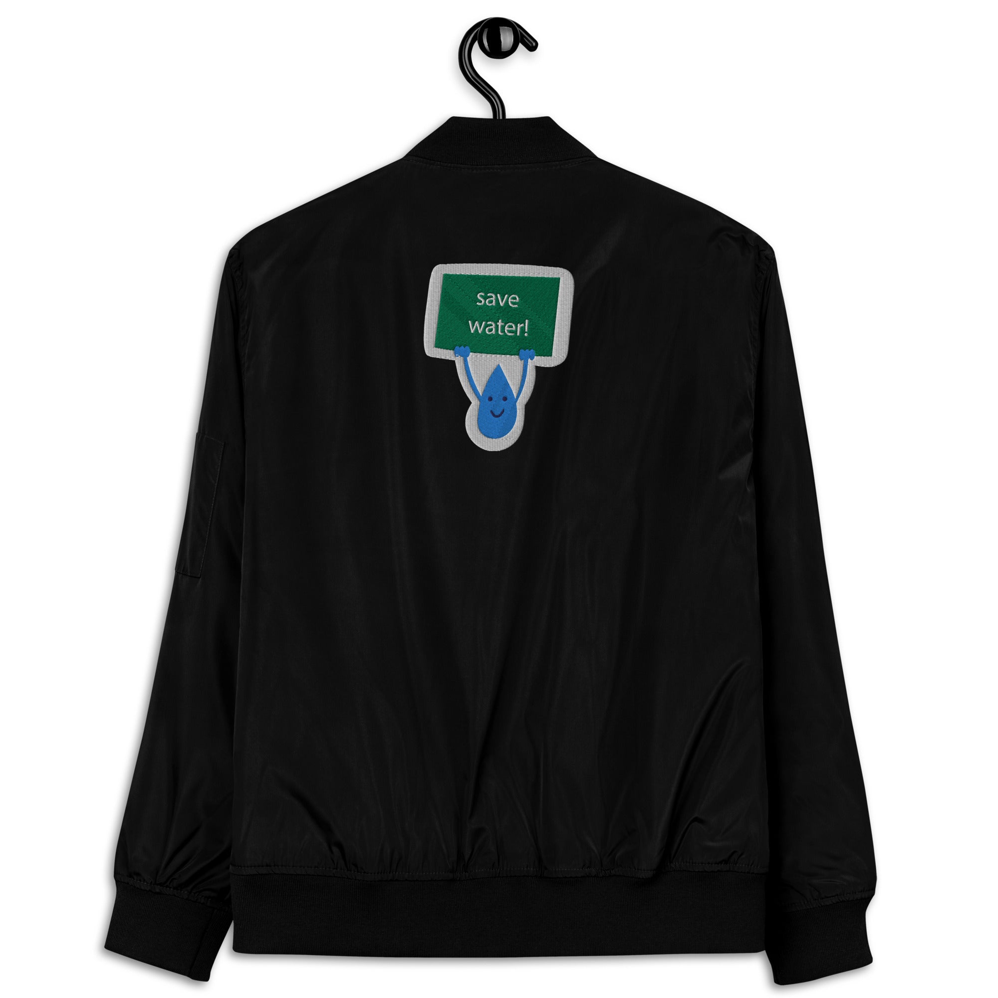 Save Water Premium Recycled Bomber Jacket