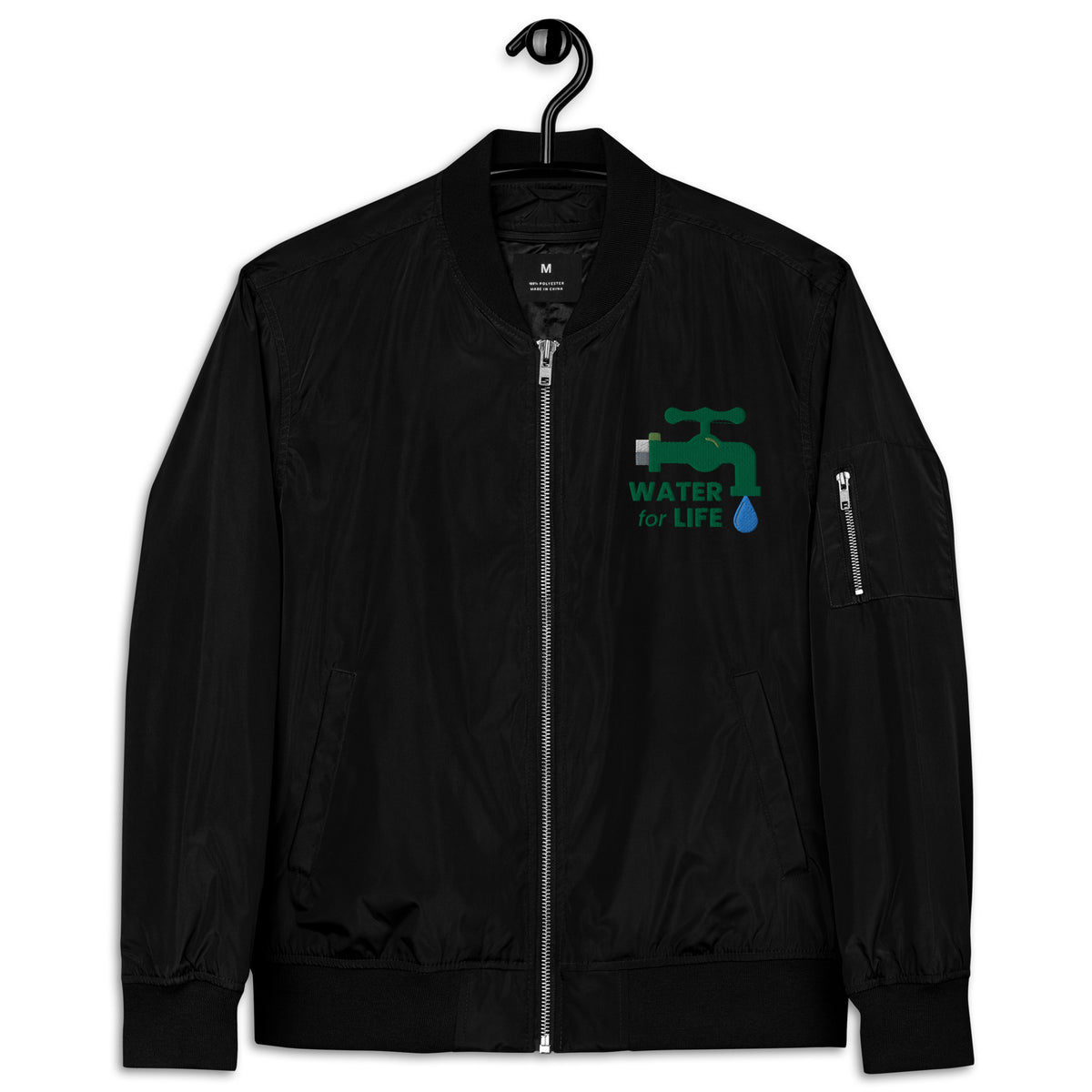Water For Life Premium Recycled Bomber Jacket