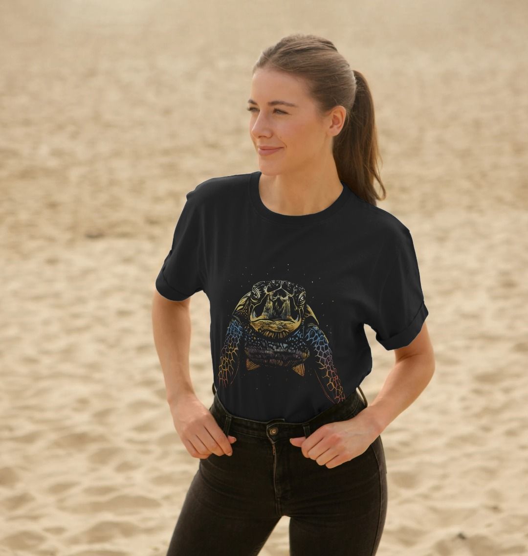 The Colour Turtle Women's Relaxed Fit Tee