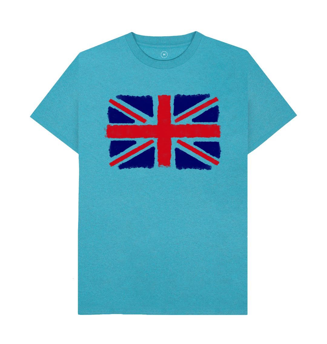 Ocean Blue Union Jack Men's Remill T-Shirt