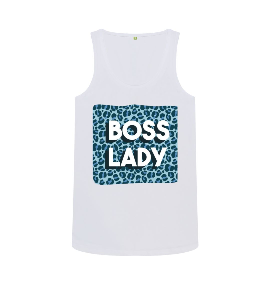 White Boss Lady Women's Vest Top