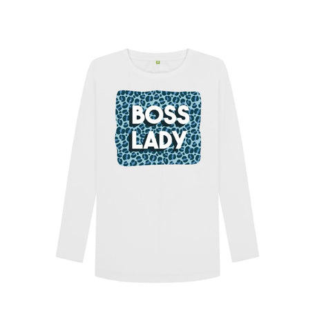 White Boss Lady Women's Long Sleeve T-Shirt