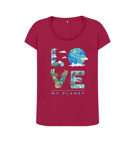 Cherry Love My Planet Women's Scoop Neck T-shirt