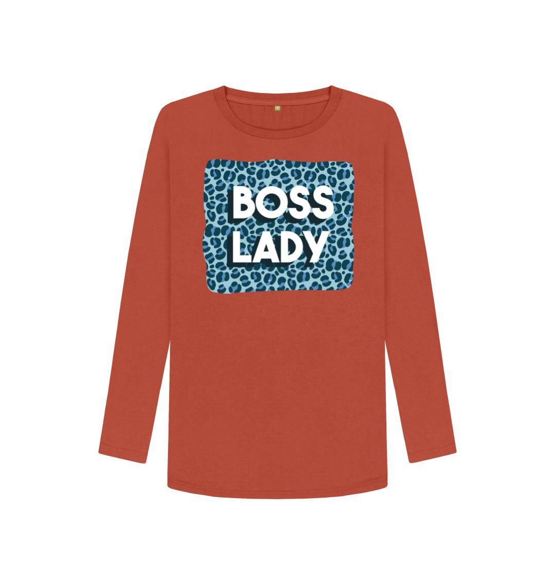Rust Boss Lady Women's Long Sleeve T-Shirt