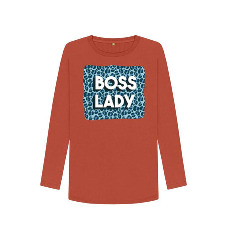 Rust Boss Lady Women's Long Sleeve T-Shirt